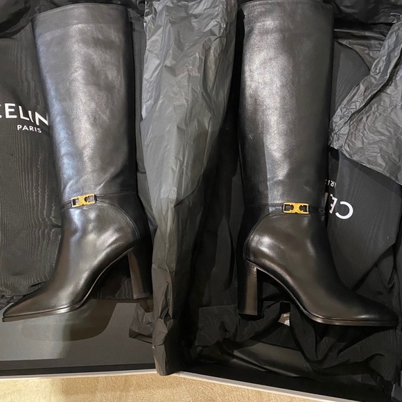 Celine Claude Boot - Leather Knee high - Picture 2 of 3